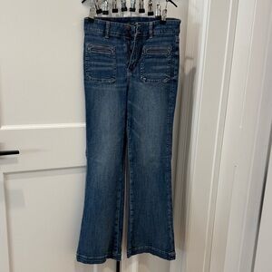 American Eagle Outfitters Dark Blue Flare Jeans